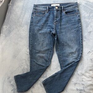 GAP Best Girlfriend Embellished Cropped Jeans